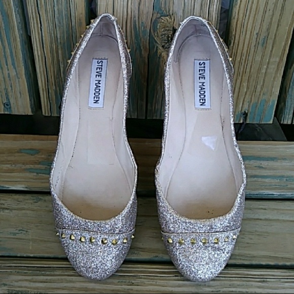🔴SOLD🔴Steve Madden Glittery Studded Ballet Flats - Picture 3 of 8